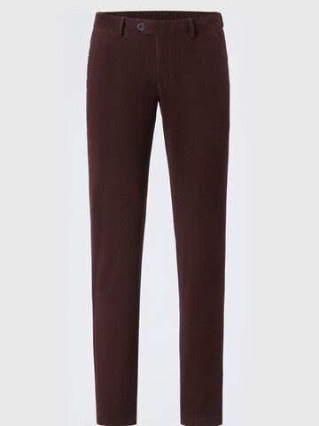 Hiltl Slim fit Chino Pants 'Trento - Soft Stretch' in Red: front