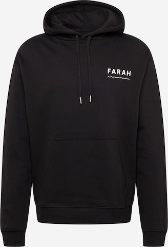FARAH Sweatshirt 'GLADSTONE' in Zwart: voorkant
