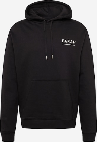 FARAH Sweatshirt 'GLADSTONE' in Schwarz: predná strana