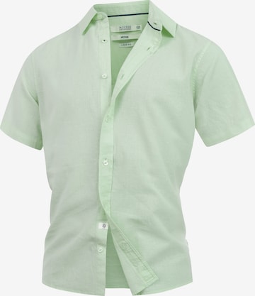 INDICODE JEANS Comfort Fit Hemd 'Ceppo' in Grün: Vorderseite