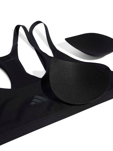 Bustier Soutien-gorge de sport 'OPT STRP LS BRA' ADIDAS PERFORMANCE en noir