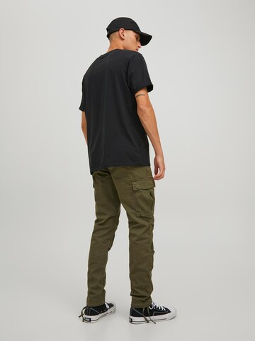 JACK & JONES Tapered Cargobroek 'JPSTACE JJTUCKER' in Groen