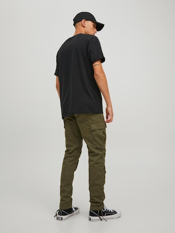 Regular Pantalon cargo 'Ace Tucker' JACK & JONES en vert