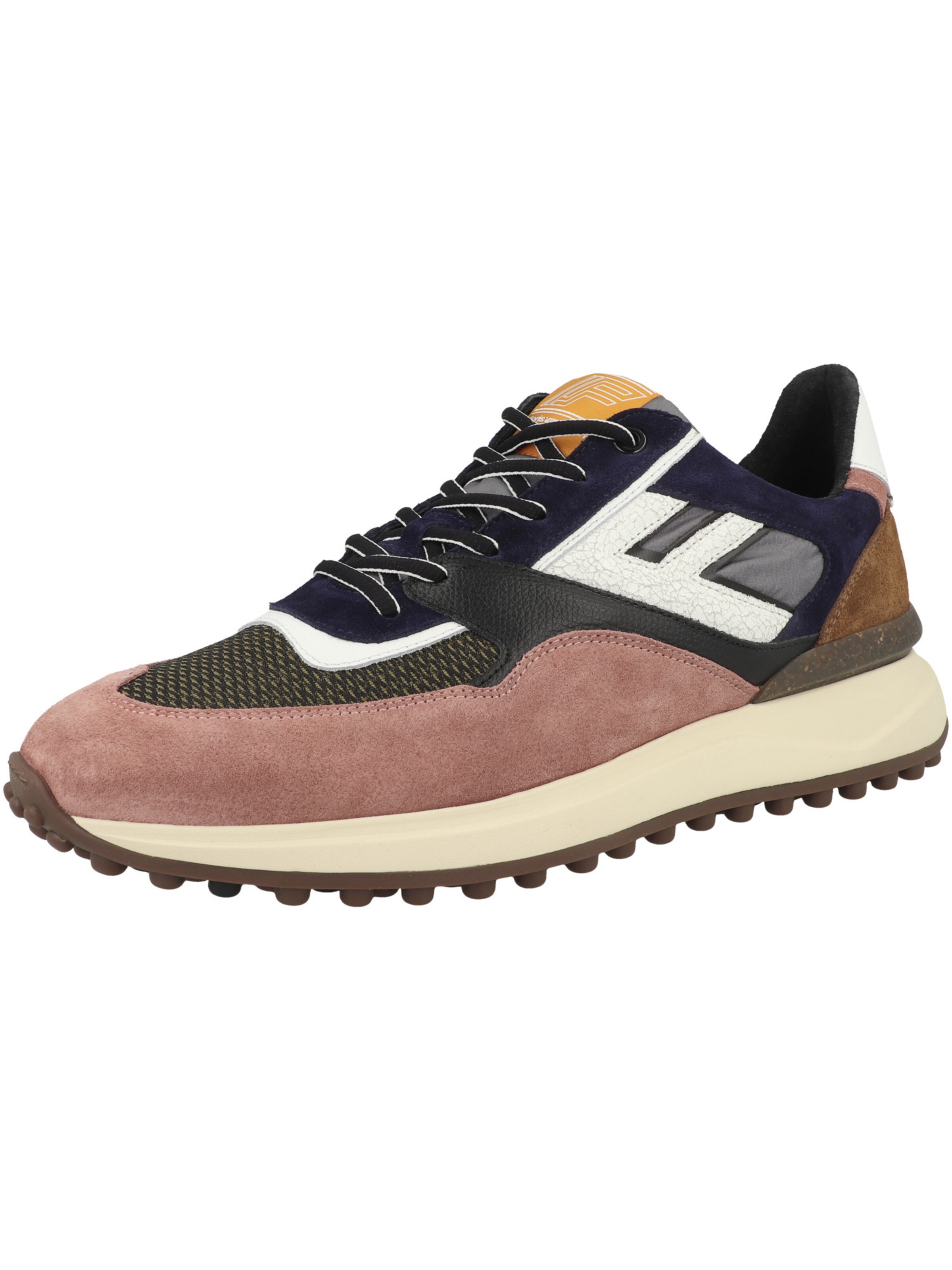 Baskets basses 'Noppi' Floris van Bommel en marron : devant