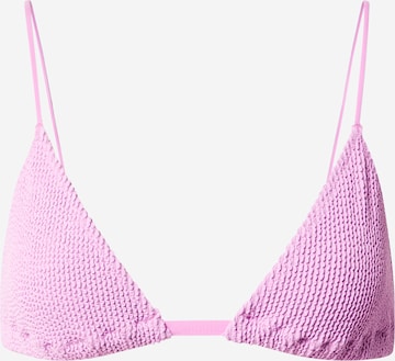 WEEKDAY Trójkąt Góra bikini w kolorze fioletowy: przód