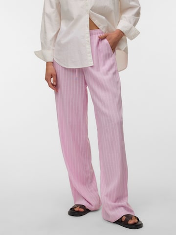 VERO MODA Wide leg Παντελόνι 'VMROSIE' σε ροζ: μπροστά