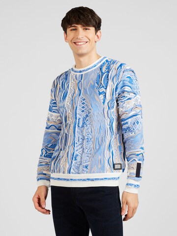 Carlo Colucci Pullover in Blau: predná strana