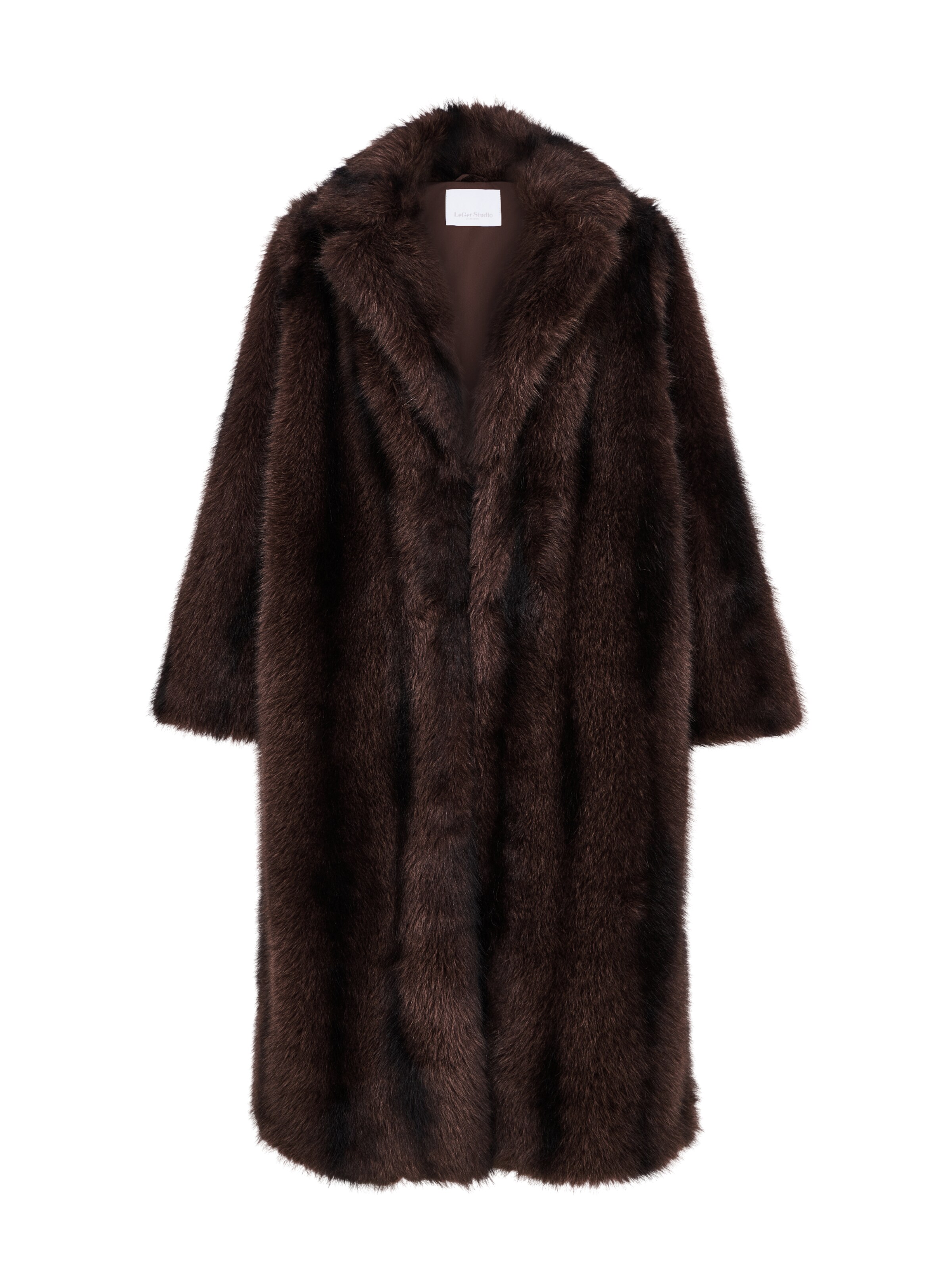 Manteau d’hiver 'Juliette' LeGer Studio en marron : devant