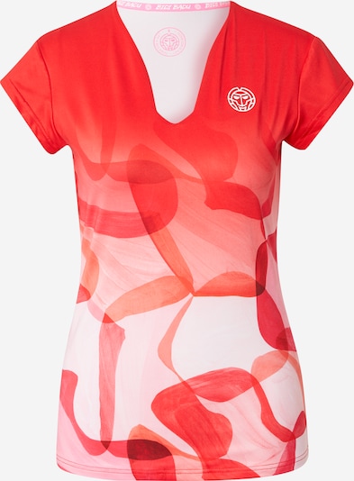 BIDI BADU Functioneel shirt 'Bella 2.0 Tech' in de kleur Rood / Wit, Productweergave