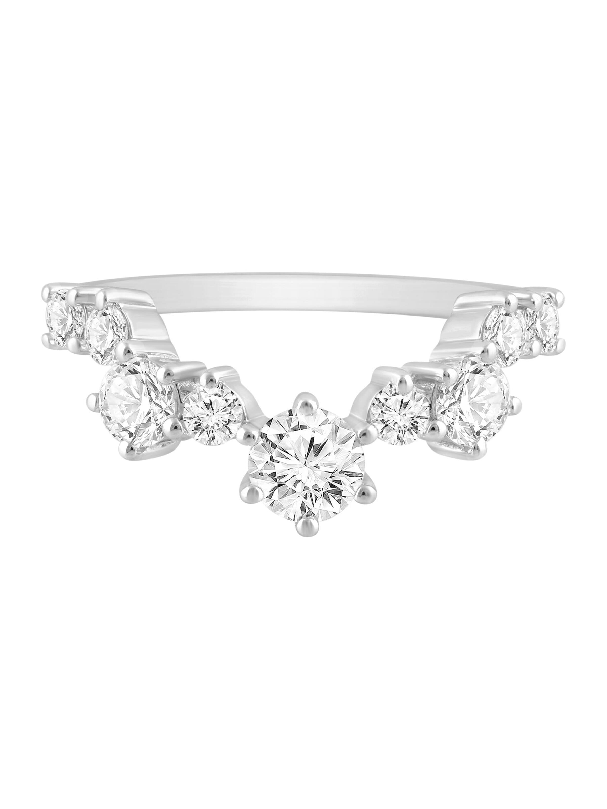 Anello di ETHISHER DIAMANTEN in argento: frontale