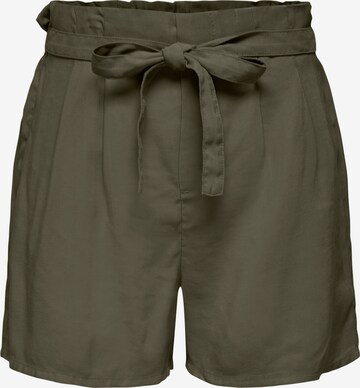 ONLY Pleat-Front Pants 'Aris' in Green: front