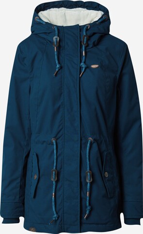 Parka mi-saison 'Monadis' Ragwear en bleu : devant