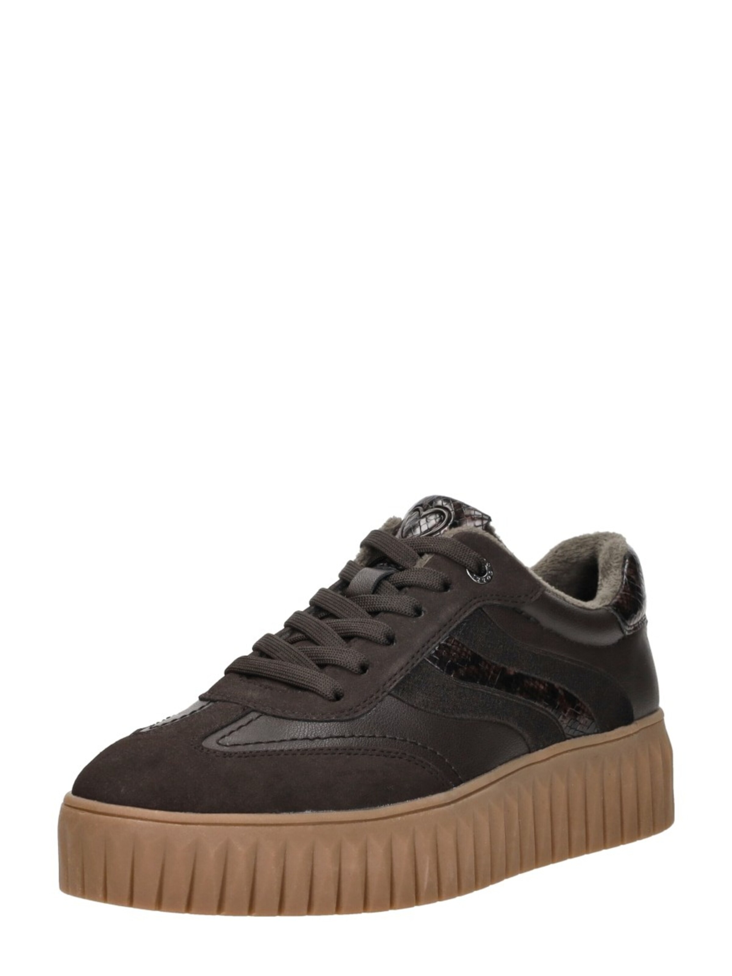 MARCO TOZZI Sneakers laag 'Sneakers Laag' in Bruin