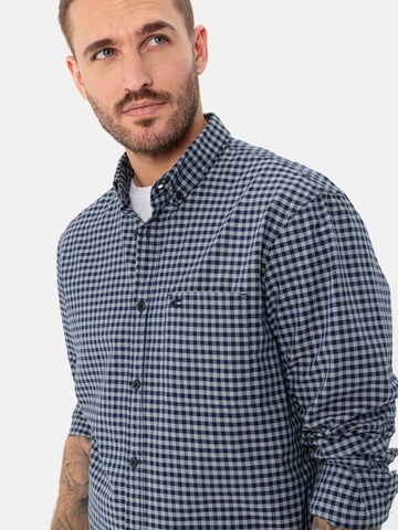 CAMEL ACTIVE Regular fit Business shirt 'Vichy' in Blue