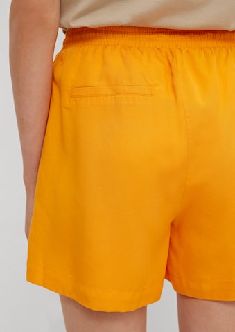 comma casual identity - Loosefit Calças em amarelo