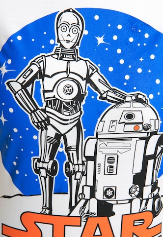 LOGOSHIRT Shirt 'Star Wars Droids' in White