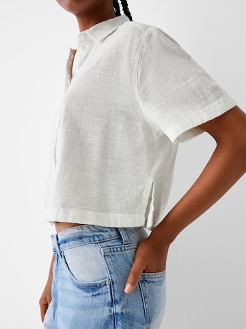 Bershka Blouse in White