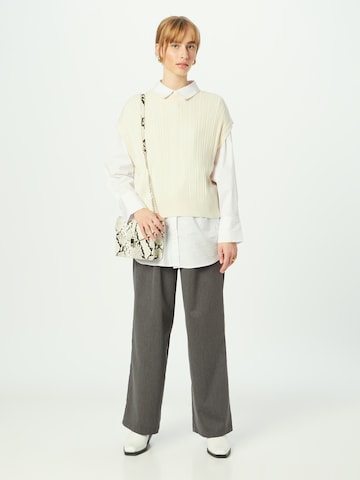 SAINT TROPEZ Loose fit Pleat-Front Pants 'Penelope' in Grey