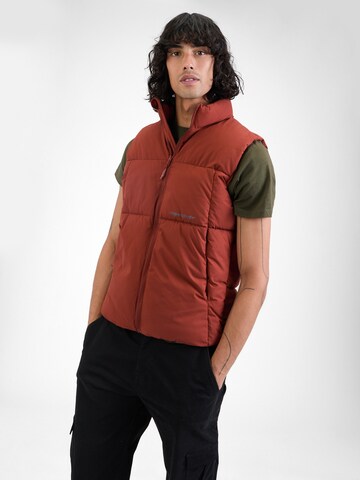 Gilet 'VESTERBRO' JACK & JONES en marron : devant
