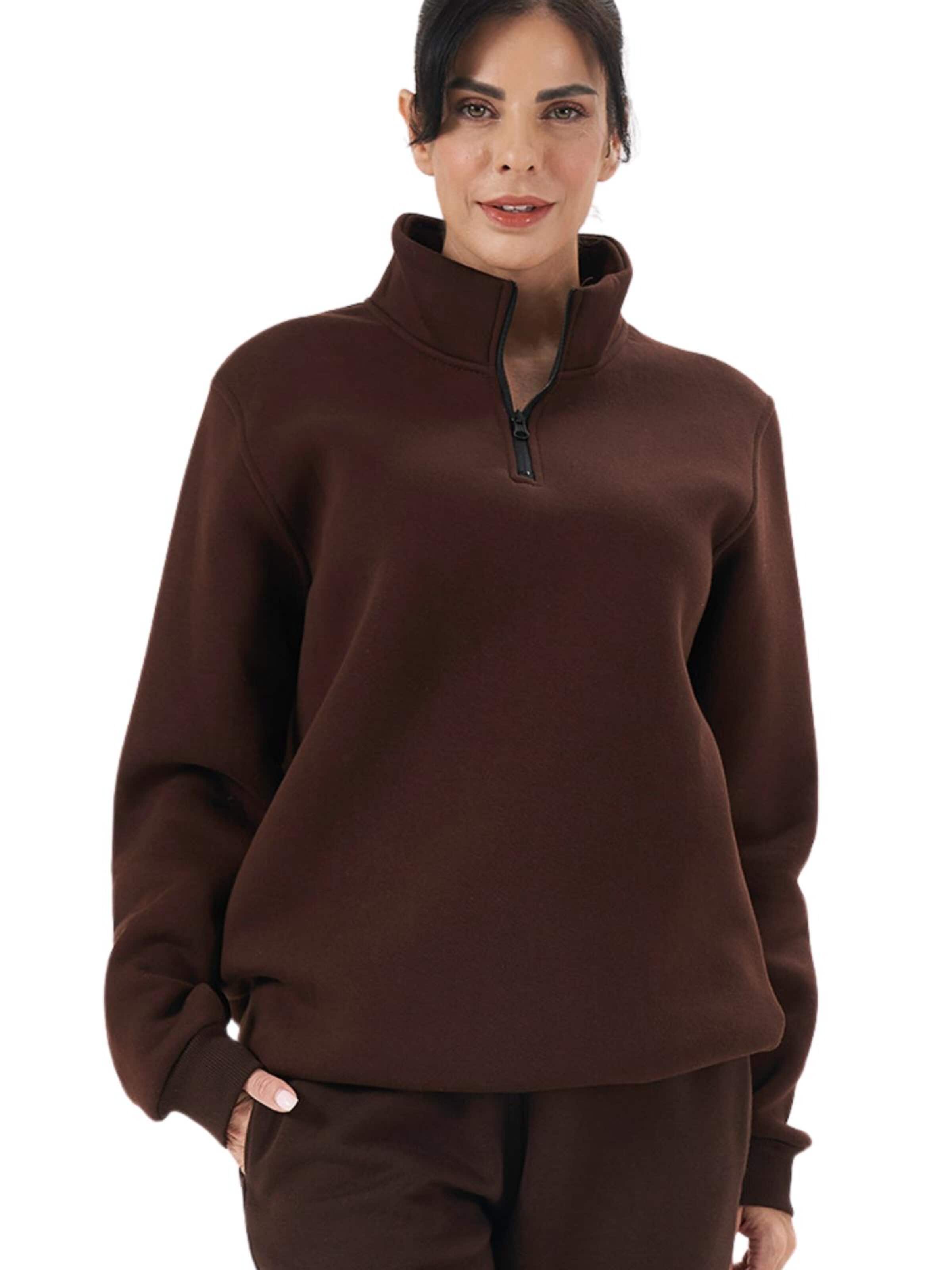 LOUIS LECLER Sweatshirt 'Sage' in Bruin