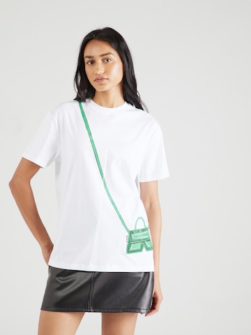 Karl Lagerfeld Тениска 'IKON' в бяло: отпред