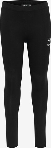 Hummel Skinny Workout Pants 'Onze' in Black: front