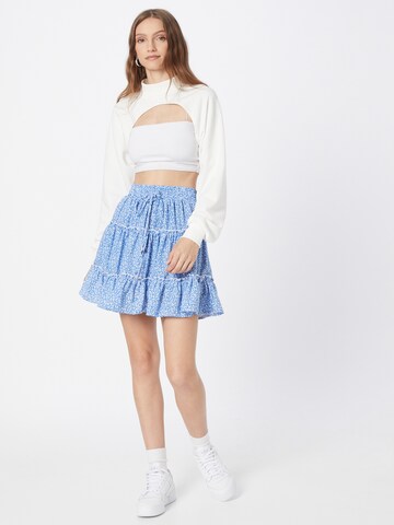 Parallel Lines Skirt in Blue