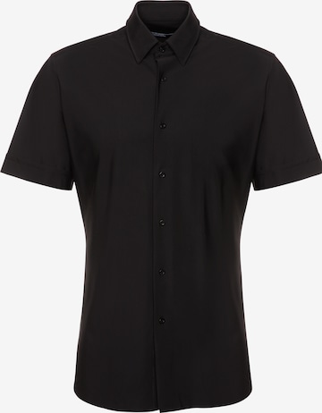 Karl Lagerfeld Slim fit Business Shirt in Black: front