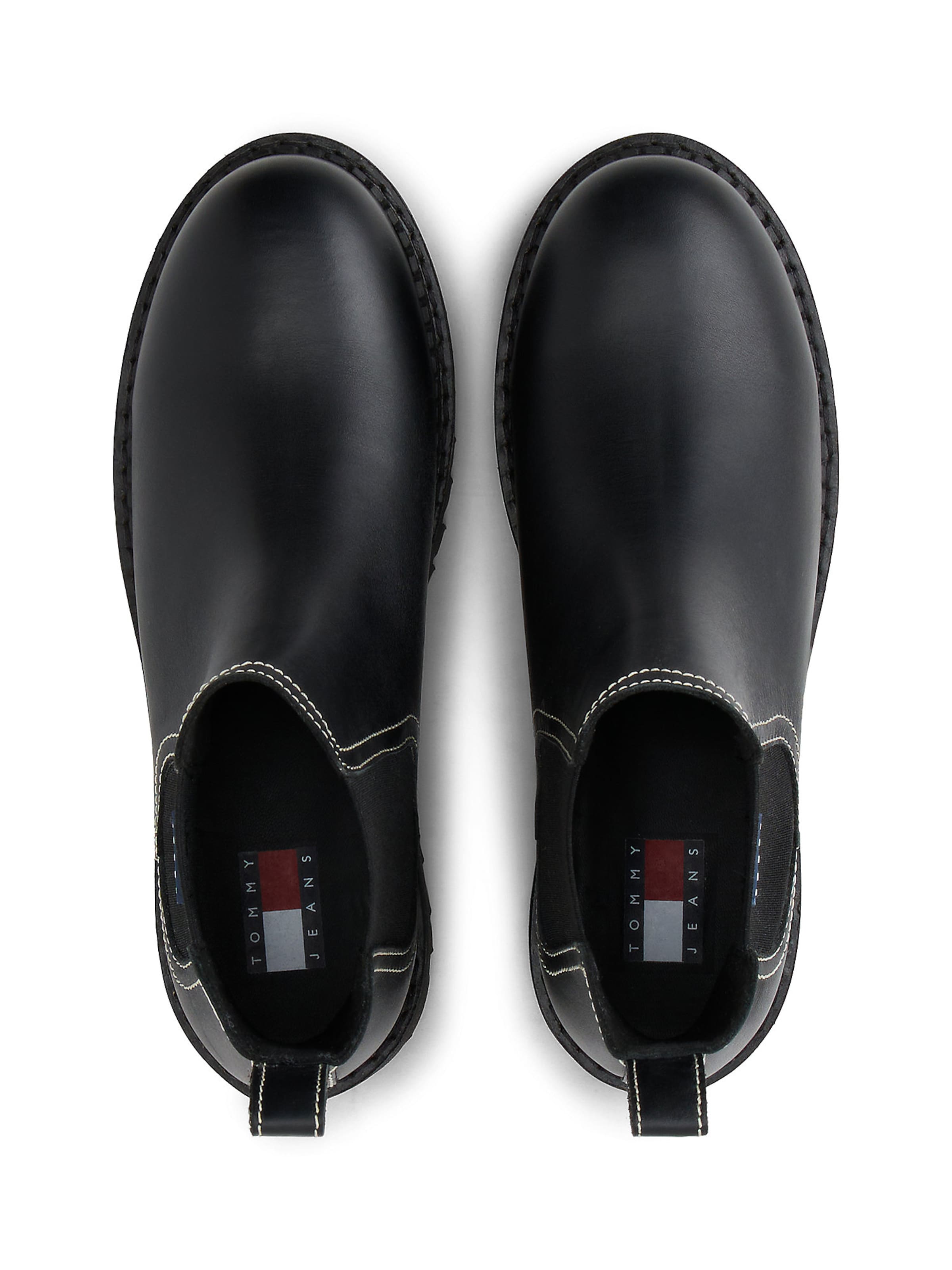 Tommy Jeans Ботинки челси в Черный