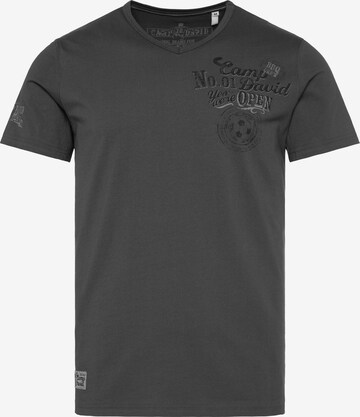 CAMP DAVID Shirt in Grey: front