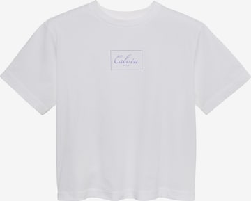 T-shirt Calvin Klein Jeans en blanc : devant