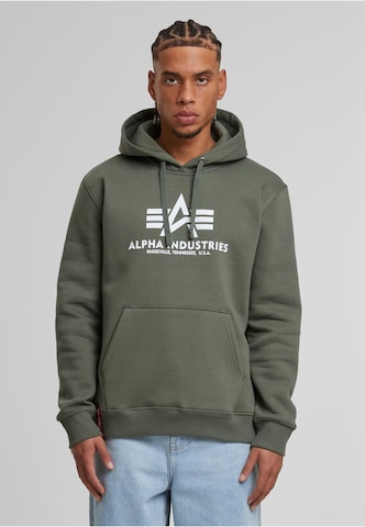 ALPHA INDUSTRIES Sweatshirt in Grün: Vorderseite