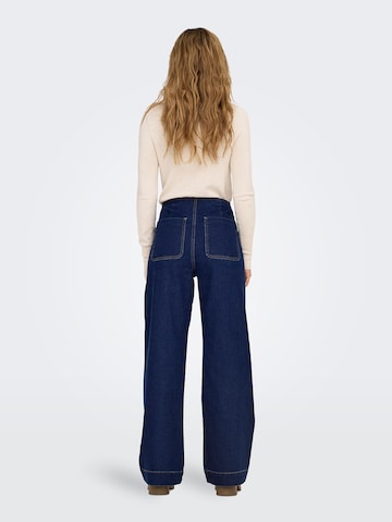 Wide leg Jeans 'ONLMADELINE' di ONLY in blu