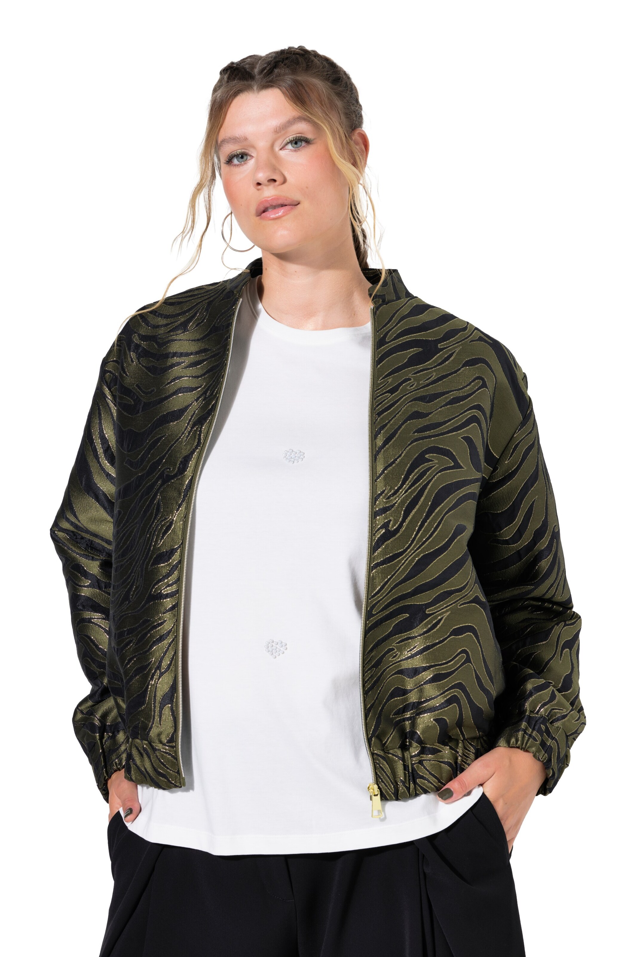 Studio Untold Between-season jacket in Green: front