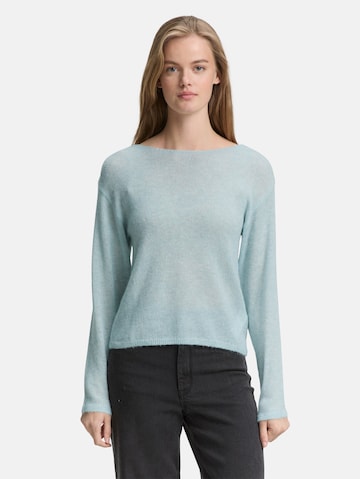 TOM TAILOR DENIM Sweater in Blue: front