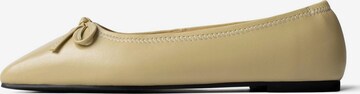 L37 HANDMADE SHOES - Bailarina 'GOLDEN HOURS WE HAD' en amarillo: frente