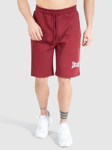 Smilodox Loosefit Broek 'Classic Pro' in Rood: voorkant