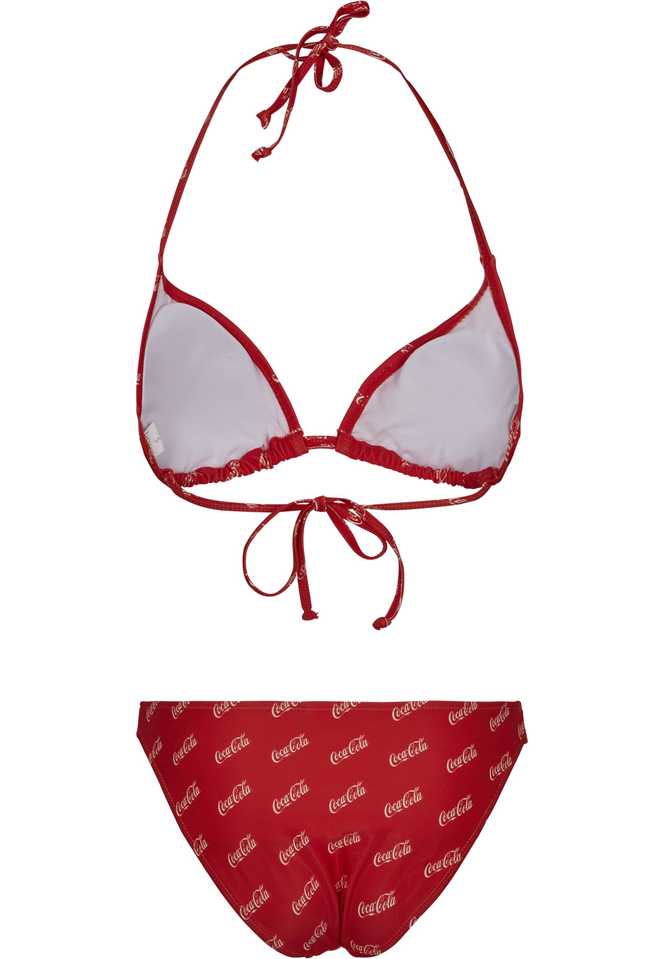 Merchcode Triangel Bikini 'Coca Cola' in Rot