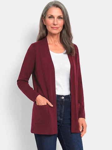 Goldner Knit Cardigan in Red: front