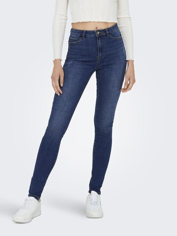 Skinny Jean 'Rose' ONLY en bleu : devant