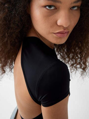 T-shirt Bershka en noir