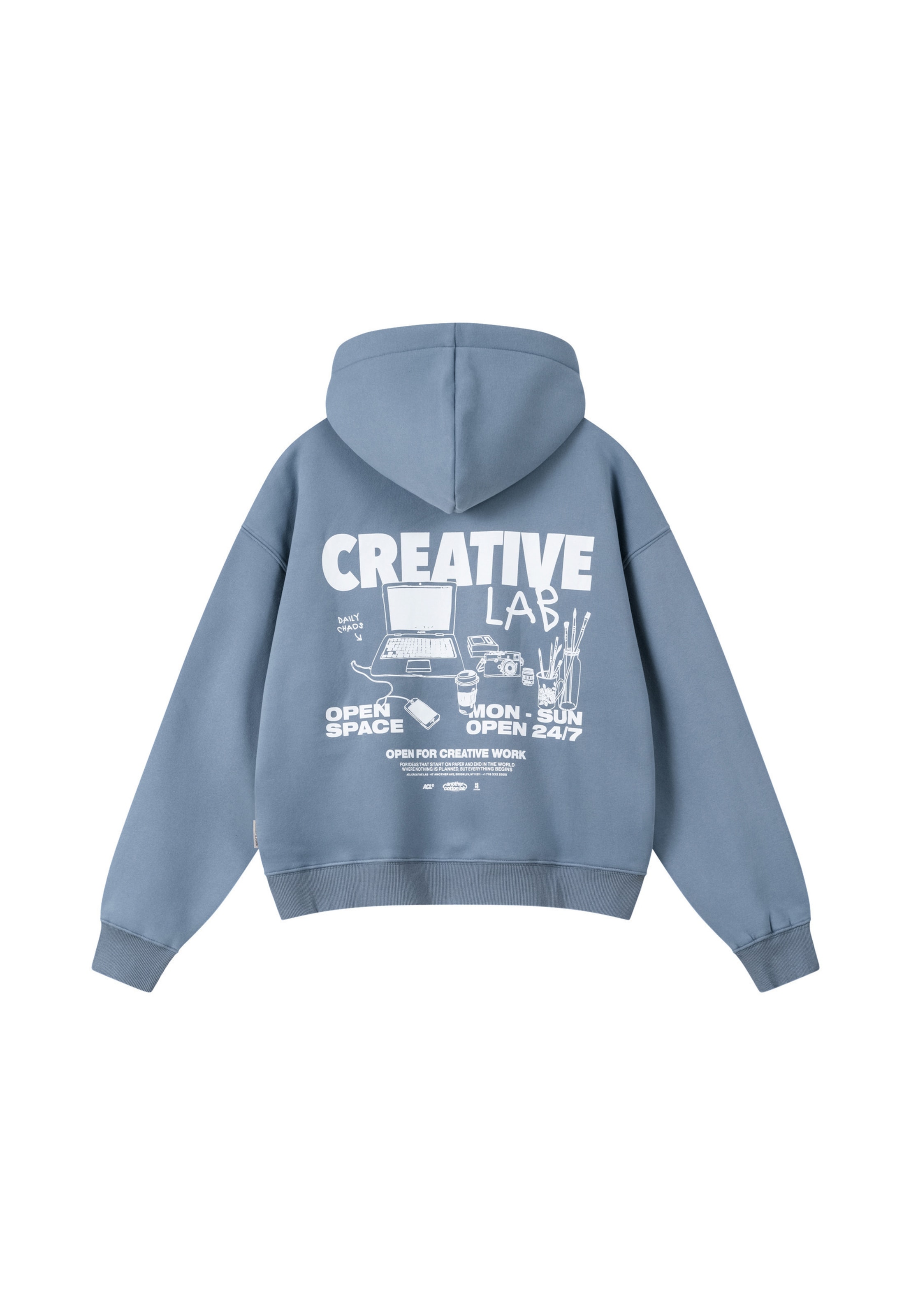 Felpa 'Creative' di Another Cotton Lab in blu