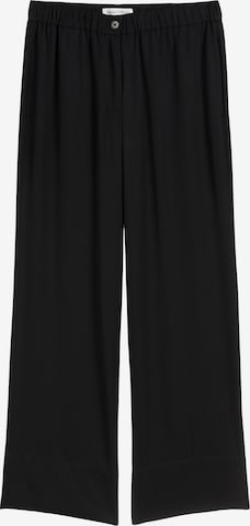 Wide Leg Pantalon Marc O'Polo en noir : devant