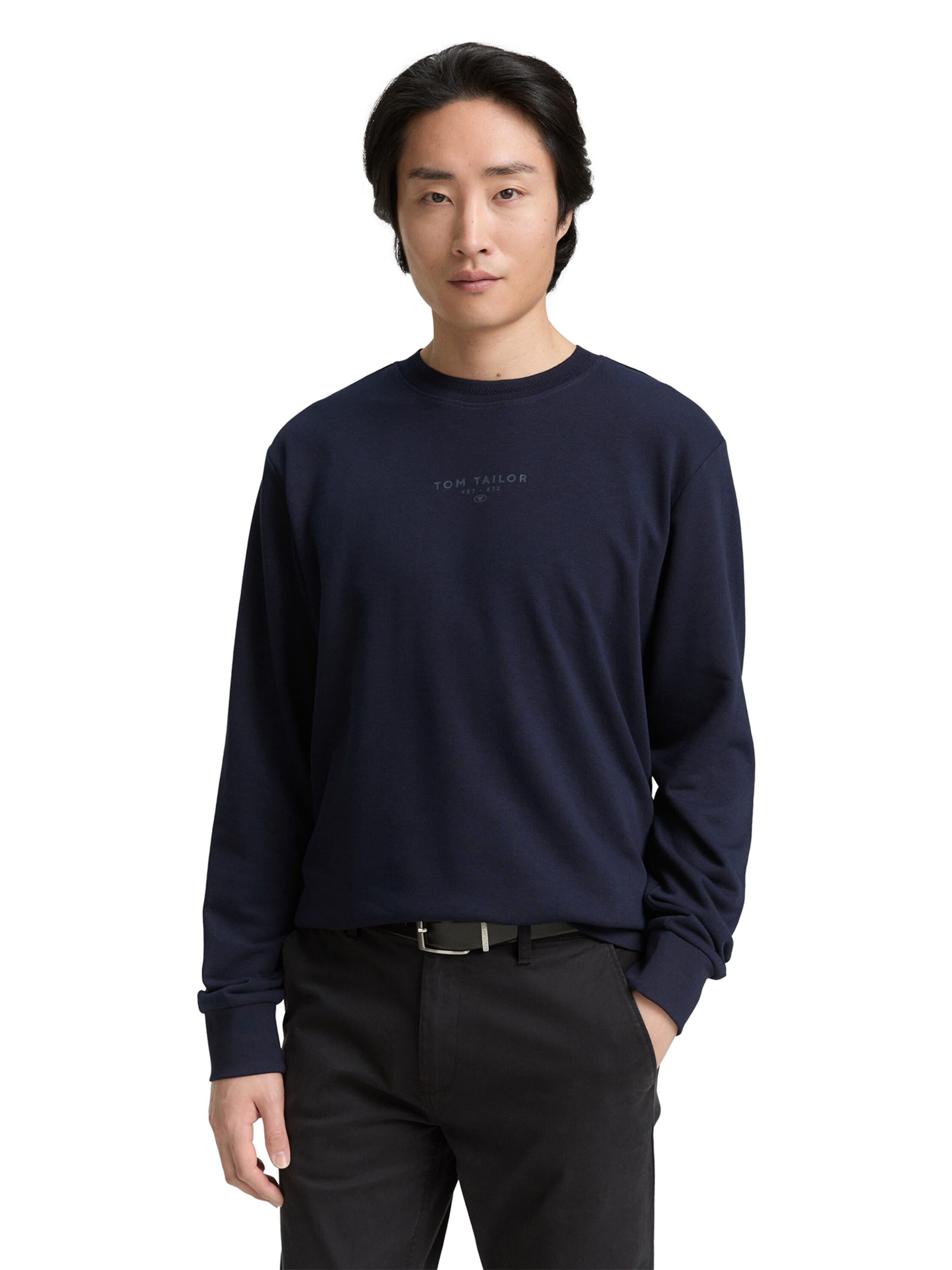 TOM TAILOR Sweatshirt in Blau: Vorderseite