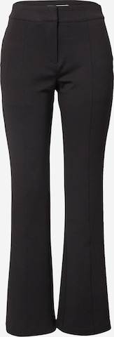ICHI Flared Pants in Black: front