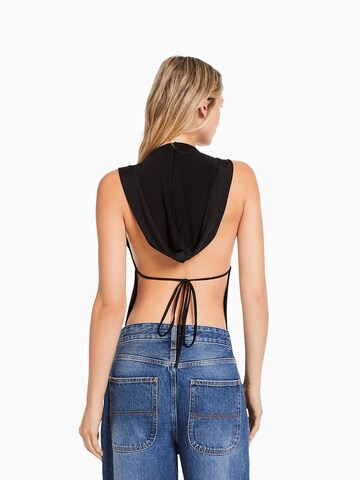 Bershka Shirt bodysuit in Black