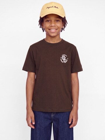 Jack & Jones Junior Shirt in Bruin: voorkant