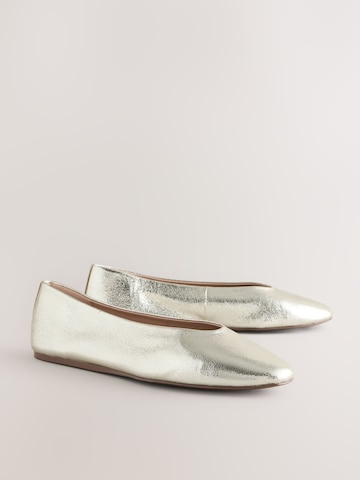 Next Ballet Flats in Gold
