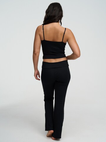 évasé Leggings 'Cotton Flared Bootcut Leggings' cfab (formerly creamy fabrics) en noir