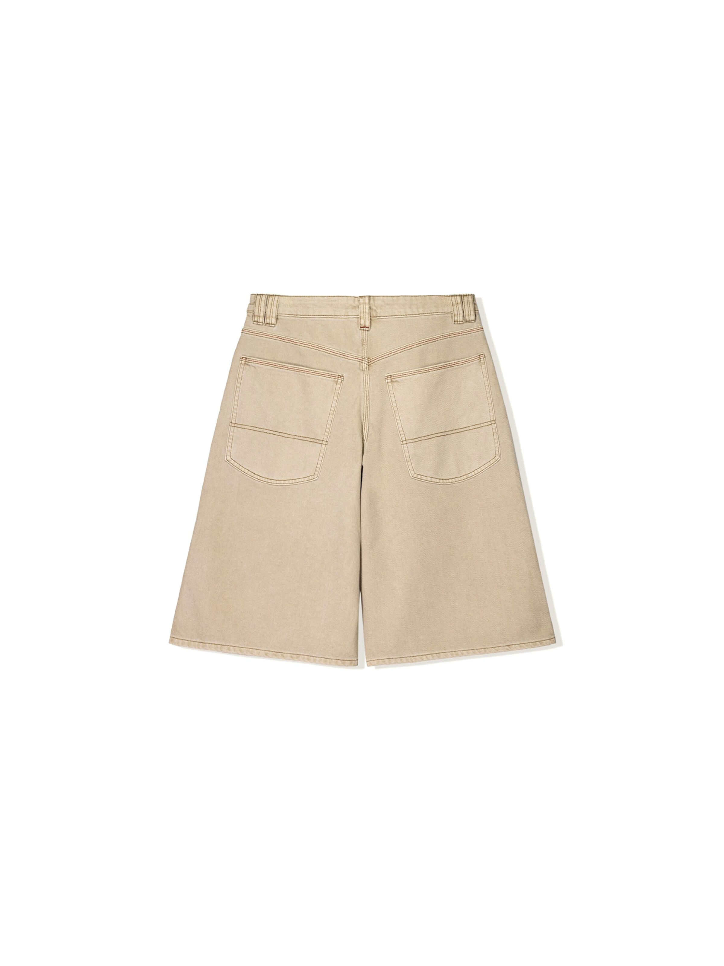 Bershka Zvonové kalhoty Džíny – béžová